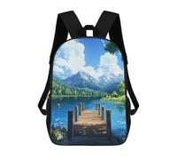 sinyumoney Majestic Deer Aurora Mochilas Para Niños, Mochila Escolar, Mochila Impresa 3D Para Niños Mochila De Viaje, Bolsa De Libros, Bolsa De Escuela Para Niños, The Dock, 17"