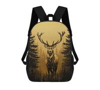sinyumoney Majestic Deer in Forest Mochila Infantil Escolar Para Niños Con Estampado 3D De Dibujos Animados, Mochila Escolar Para Estudiantes, Mochila Para Portátil Para Niños Y Niñas 17inch