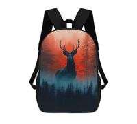 sinyumoney Majestic Deer in Misty Forest Mochila Ligera Informal Para El Día A Día, Mochila Escolar Para Adolescentes, Chicas, Chicos, Mujeres Y Hombres 17inch