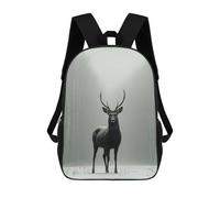 sinyumoney Majestic Deer in Winter Fog Mochilas Infantiles Mochila Escolar Impresa En 3D Para Niños Mochilas De Viaje Bolsas Para Libros Para Niños 17inch Mochila Escolar
