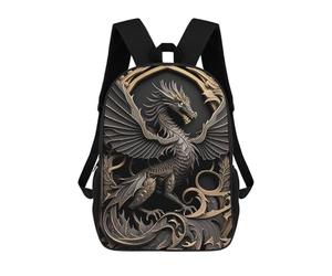 sinyumoney Majestic Dragon Monarch Mochila Escolar Para La Escuela Secundaria, Preparatoria, Universidad, Viajes Para Niñas, Niños Y Adolescentes 17inch