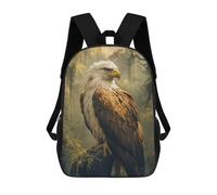 sinyumoney Majestic Eagle in Forest Mochila Escolar Para Niñas Mochila Impermeable Mochila Informal De Día Mochila Ligera Para Niño Y Niña Mochila Escolar 17inch