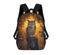 sinyumoney Majestic Eagle Owl in Autumn Mochila Escolar Para Ordenador, Para El Colegio/trabajo/viajes Para Niñas, Niños Y Adolescentes 17inch