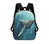 sinyumoney Majestic Humpback Whale Mochila Infantil, Mochila Escolar Para Niños Y Adolescentes, Mochila De Viaje, Mochila Escolar, Mochila Para Libros 17inch