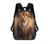 sinyumoney Majestic Lion 01 Mochilas Para Niños Y Estudiantes, Mochilas Escolares Impresas En 3D, Mochilas Para Estudiantes De Primaria Y Secundaria Para Niños Y Niñas 17inch