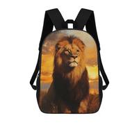 sinyumoney Majestic Lion at Sunset Mochila, Mochila Escolar Impresa En 3D, Bolsa Para El Almuerzo Escolar, Mochila De Viaje, Mochila Para Amigos, Mochila Escolar Para Niñas Y Niños 17inch
