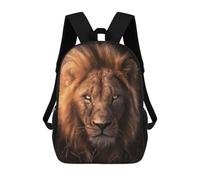 sinyumoney Majestic Lion Portrait Mochila Infantil Para Niñas, Mochila Escolar 3D, Mochila Para Niños Pequeños, Mochila Informal De Día, Mochila Escolar De Moda 17inch
