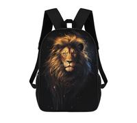 sinyumoney Majestic Lion Portrait Mochila Para Niños, Adolescentes Y Estudiantes, Mochilas Para Niñas, Mochilas Para Niños Pequeños, Primaria Y Secundaria 17inch