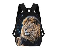 sinyumoney Majestic Lion Under Stars Mochila Infantil Para Niñas Y Niños, Mochila De Día, Escuela Primaria, Perfecta Para La Vuelta Al Cole O Educación Física, Regalos Y Viajes 17inch