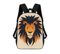 sinyumoney Majestic Lion Vector Portrait with Bold Mane Mochilas Para Niños Mochila Escolar Mochila Escolar Impresa En 3D Para Niños Estudiantes De Primaria Y Secundaria 17inch