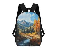 sinyumoney Majestic Mountain Vista Mochila Ligera Informal Para El Día A Día, Mochila Escolar Para El Campus, Actividades Al Aire Libre, Viajes Y Deportes 17inch