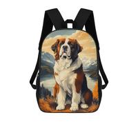sinyumoney Majestic Saint Bernard in Mountain Landscape Mochila Escolar Para El Trabajo, Negocios, Universidad Y Escuela Para Hombres, Mujeres Y Adolescentes 17inch