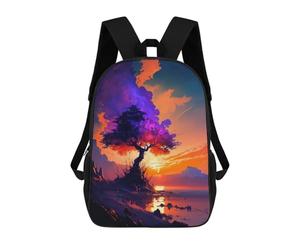 sinyumoney Majestic Tree by The Lake Mochila Escolar Resistente Al Agua, Mochila De Viaje, Bolsa Para Computadora Para La Escuela/trabajo/viajes 17inch