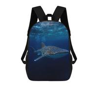 sinyumoney Majestic Whale Shark in The Deep Ocean Mochila Escolar Para Niñas Mochila Impermeable Mochila Informal De Día Mochila Ligera Para Niño Y Niña Mochila Escolar 17inch