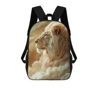 sinyumoney Majestic White Lion Mochilas Para Niños Mochila Escolar Mochila Escolar Impresa En 3D Para Niños Estudiantes De Primaria Y Secundaria 17inch