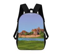 sinyumoney Malbork Castle in Poland Mochila Escolar Mochila Para Niños Impresa En 3D Mochilas Infantiles Para Niños Y Niñas Mochilas Escolares Mochilas De Viaje Para Niños 17inch