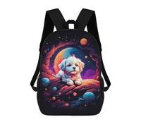 sinyumoney Maltese Puppy Sleeping Mochilas Escolares Para La Escuela Secundaria, Preparatoria, Universidad, Viajes Al Campus, Actividades Al Aire Libre Y Deportes 17inch
