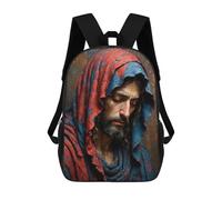 sinyumoney Man in Red And Blue Robe Mochila Escolar Infantil Impresa En 3D, Mochila Informal De Moda Para Niños, Mochila De Viaje De Alta Capacidad Para Libros Para Niños 17inch