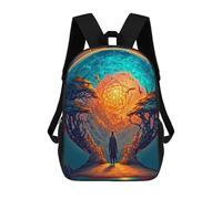 sinyumoney Man Stands Before Enigmatic Portal Mochilas Escolares Para Niños Y Niñas, Mochilas Deportivas Informales Para Primaria, Mochilas De Gran Capacidad Para Libros 17inch