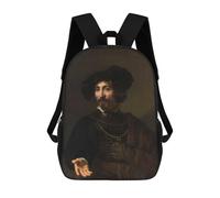 sinyumoney Man with A Steel Gorget Mochilas Infantiles Impresas En 3D, Mochilas De Moda Informales, Mochilas De Viaje Bonitas, Mochilas Informales Para Exteriores Para Niños Y Niñas 17inch