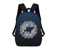 sinyumoney Mandala Humpback Whale Mochila Escolar Infantil Impresa En 3D Para Niños, Mochilas De Viaje De Alta Capacidad, Bolsas Para Libros, Mochila Escolar Infantil 17inch