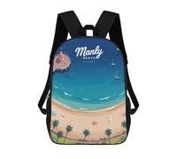 sinyumoney Manly Beach Sydney Mochilas Para Niños Mochila Escolar Mochila Escolar Impresa En 3D Para Niños Estudiantes De Primaria Y Secundaria 17inch
