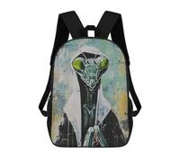 sinyumoney Mantis Nun Praying Art Mochila Escolar Para Niños Y Niñas, Mochila Informal De Viaje, Mochila De Gran Capacidad Para El Día A Día 17inch