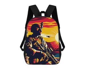 sinyumoney Marine Corps Sunset Art Mochilas Para Niños Mochila Escolar De Moda Mochila Escolar Impresa En 3D Para Niños Estudiantes De Primaria Y Secundaria 17inch
