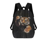 sinyumoney Marionette Tiger Puppet Art Mochila Escolar Impresa En 3D 17inch Mochilas De Moda Para Niños, Mochilas Escolares Para Niños De Primaria Y Secundaria
