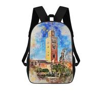 sinyumoney Marrakesh Morocco Mochilas Para Niños 17inch Mochila Escolar Mochila Escolar Impresa En 3D Para Niños De Primaria Y Secundaria