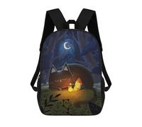 sinyumoney Marshmallow at The Fire Mochila Escolar Para Niños Y Niñas, Mochila Informal De Viaje, Mochila De Gran Capacidad Para El Día A Día 17inch