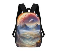 sinyumoney Martian Field Mochila Escolar Infantil Con Impresión 3D, Mochila Escolar Informal Para Niños De Primaria Y Secundaria 17inch