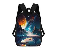 sinyumoney Martian Lake Mochila Escolar Impresa En 3D Para Niños Y Niñas, Mochila Para Portátil Para Niños/estudiantes/adultos 17inch