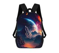 sinyumoney Martian Mountains Mochila Escolar Impresa En 3D Para Niños, Mochila Escolar, Mochilas De Viaje, Bolso Informal De Moda Para Niños Y Estudiantes 17inch