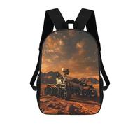 sinyumoney Martian Rover Mochila Escolar Para Niños, Mochila Escolar Impresa En 3D Para Estudiantes De Primaria Y Secundaria 17inch