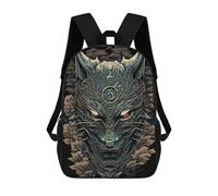 sinyumoney Mask Wolf Mochila Escolar Para Niñas 17inch Mochila Informal Ligera Para Niños Y Niñas, Ideal Para Estudiantes De Secundaria