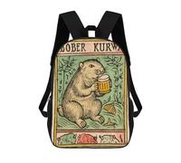 sinyumoney Medieval Bober Kurwa Beaver Mochila Infantil, Mochila Escolar Infantil, Mochilas Escolares Impresas En 3D Para Niños Y Estudiantes Adolescentes 17inch