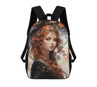 sinyumoney Medieval Celtic Queen Mochila Escolar Para Niñas Mochila Impermeable Mochila Informal De Día Mochila Ligera Para Niño Y Niña Mochila Escolar 17inch