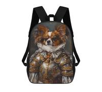 sinyumoney Medieval Dog Armor Costume Mochila Escolar Informal Para El Día A Día, Para La Escuela, El Trabajo Y Los Viajes Para Hombres, Mujeres Y Adolescentes. 17inch