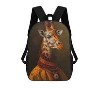 sinyumoney Medieval Giraffe Portrait Mochila Escolar Infantil Impresa En 3D Para Niños, Mochilas De Viaje, Bolsas Para Libros, Mochila Escolar Infantil 17inch