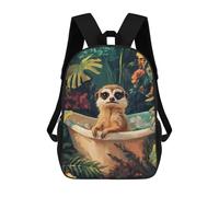 sinyumoney Meerkat in A BathTub Mochila Infantil Para Niñas, Mochila Escolar 3D, Mochila Para Niños Pequeños, Mochila Informal De Día, Mochila Escolar De Moda 17inch
