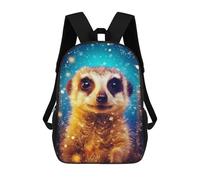 sinyumoney Meerkat in Winter Wonderland Mochila, Mochila Infantil, Mochila Escolar Para Estudiantes, Mochila Para Libros, Mochila Escolar Impresa En 3D Para Niños Y Niñas 17inch