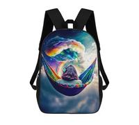 Sinyumoney Melody of Heart Mochila Escolar Impreso En 3D Para Niños Y Niñas Mochila Portátil Para Niños/Estudiantes/Adultos, Hammock, 17"