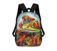 sinyumoney Melting Frog Fantasy Mochila Escolar Impresa En 3D Para Niños Y Niñas, Mochila Para Portátil Para Niños/estudiantes/adultos 17inch