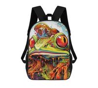 sinyumoney Melting Frog Surreal Artwork Mochila Infantil Escolar Para Niños Con Estampado 3D De Dibujos Animados, Mochila Escolar Para Estudiantes, Mochila Para Portátil Para Niños Y Niñas 17inch