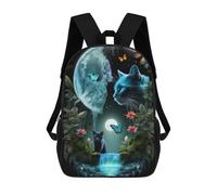 sinyumoney Meo Cat Surreal Nature Mochilas Infantiles Mochila Escolar Mochila Impresa En 3D Para Niños Mochilas De Viaje Bolsas Para Libros Mochila Escolar Para Niños 17inch
