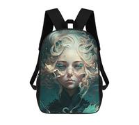 sinyumoney Mermaid Dreams Fantasy Art Mochila Infantil Para Niñas Y Niños, Mochila De Día, Escuela Primaria, Perfecta Para La Vuelta Al Cole O Educación Física, Regalos Y Viajes 17inch