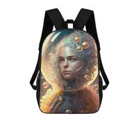 sinyumoney Mermaid Dreamscape Mochila, Mochila Infantil, Mochila Escolar Para Estudiantes, Mochila Para Libros, Mochila Escolar Impresa En 3D Para Niños Y Niñas 17inch