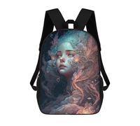 sinyumoney Mermaid's Enchanted Hair Mochila Infantil De Moda Divertida Mochila Escolar Para Niños Y Adolescentes Con Impresión 3D Para Niños 17inch
