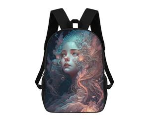 sinyumoney Mermaid's Enchanted Hair Mochila Infantil De Moda Divertida Mochila Escolar Para Niños Y Adolescentes Con Impresión 3D Para Niños 17inch